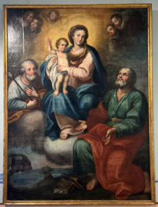 Ignoto (1793) - La Sacra Famiglia e San Bartolomeo - Olio su tela - proveniente dalla chiesa della Madonna delle Grazie di Lipari