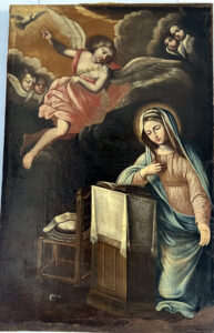 Ignoto, sec. XVII-XVIII (?) Annunciazione Olio su tela – proveniente dalla chiesa della Madonna delle Grazie di Lipari