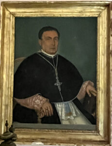 Ignoto, Sec. XIX - Ritratto di Mons. Lodovico Ideo (vescovo di Lipari dal 1858 al 1880) - olio su tela - proveniente dalla sagrestia della Cattedrale di Lipari