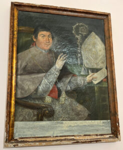 Ignoto, Sec. XIX - Ritratto di Mons. Giovanni Portelli (Vescovo di Lipari dal 1831 al 1838) - Olio su tela - proveniente dalla sagrestia della Cattedrale di Lipari