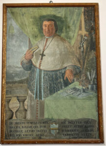 Carlo Minaldi, 1806 - Ritratto di Mons. Antonio Riggio (Vescovo di Lipari dal 1804 al 1806) - Olio su tela – proveniente dalla sagrestia della Cattedrale di Lipari